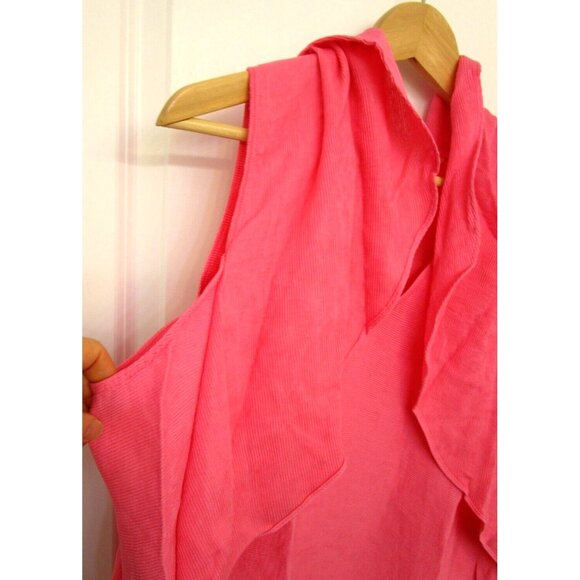 Rachel Roy Curvy Collection Plus Size Pink Ruffled Short Sleeve Top Size 1X NWT - Picture 11 of 16